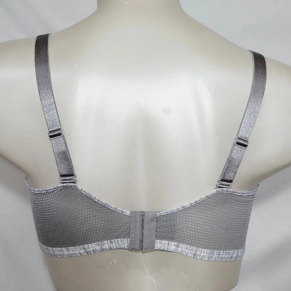 SMALL Hanes G521 HB21 Oh So Light Comfort Wireless Wire Free Bra Gray NWT - Picture 3 of 5